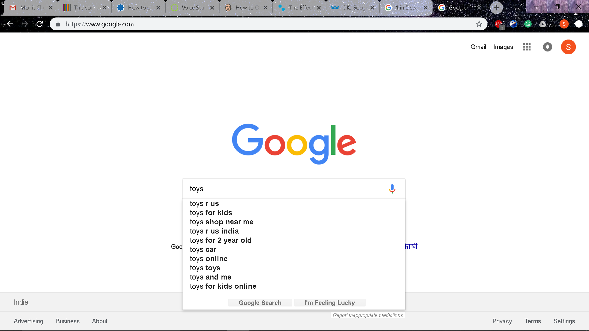 Auto-Complete Feature of Google